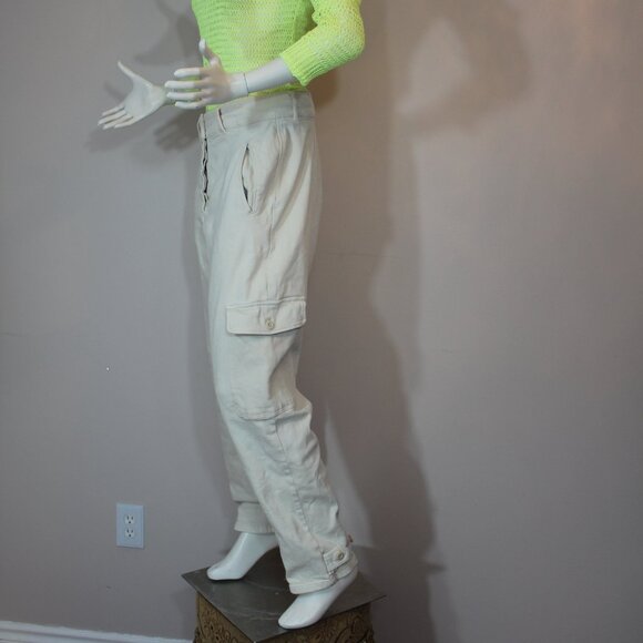 Aritzia Wilfred Free Modern Cargo Pant size Corozo-button fly size 10 - Picture 3 of 9